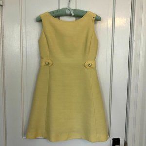 Vintage Yellow Midcentury "That Girl" Dress XS